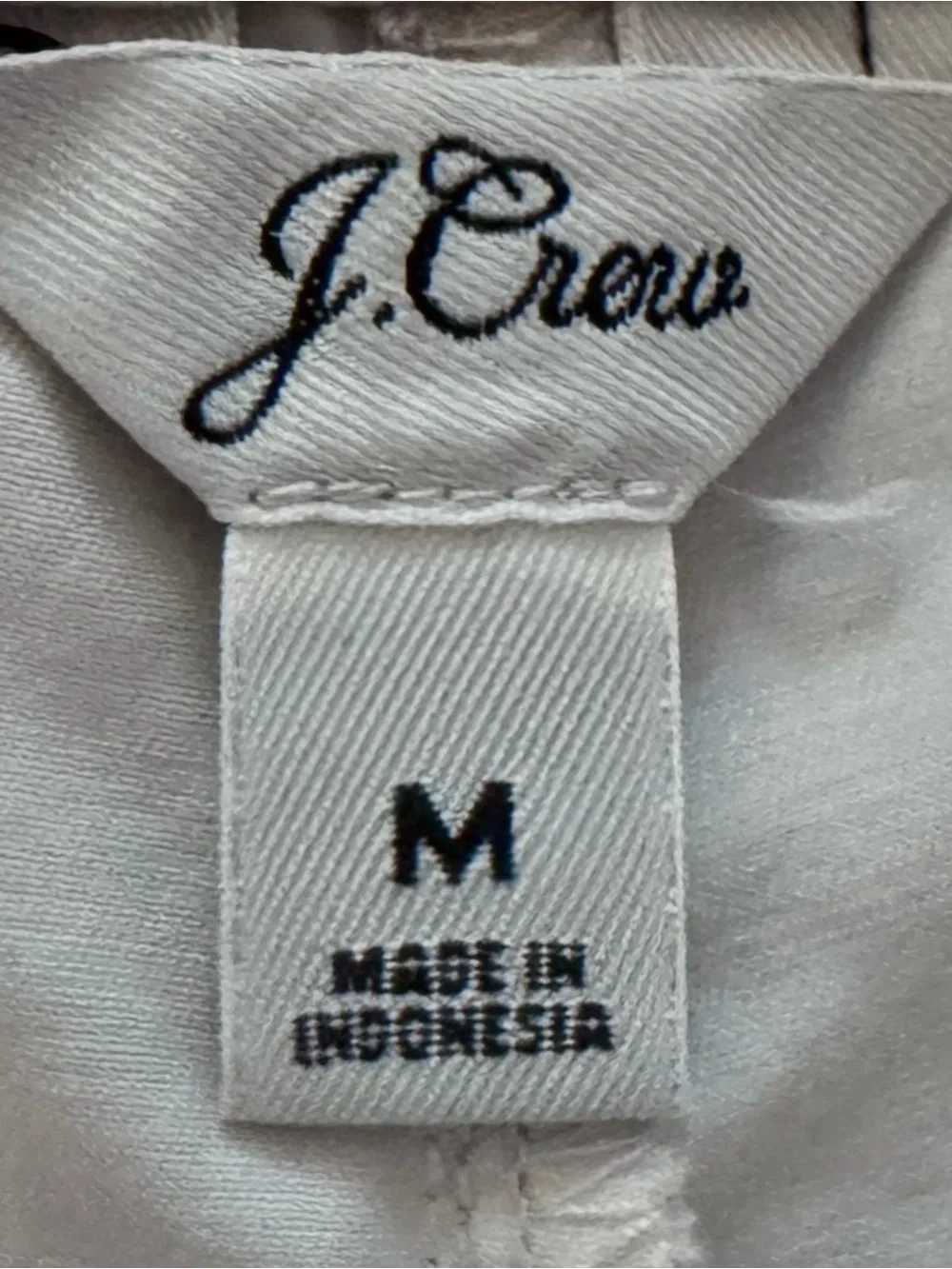 J.Crew Women's Size Medium Beige Cotton Blend Elastic Waist Preppy Chino Shorts